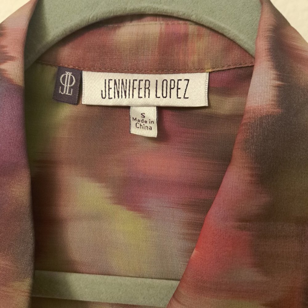 NWT Jennifer Lopez Sheer Blouse Size Small - Picture 2 of 4